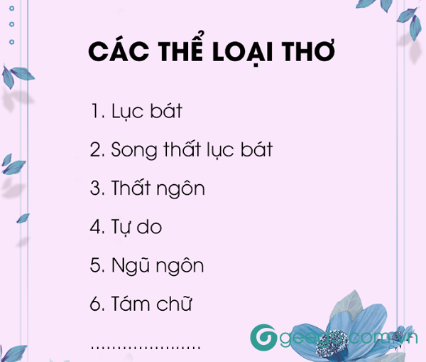 Trong các thể loại văn học Việt Nam thơ ca giữ vị trí nổi bật và có lịch sử phát triển lâu đời